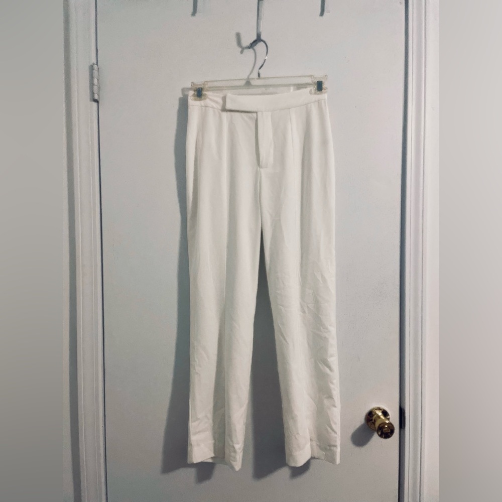 White Lulu Trousers! Worn Once!